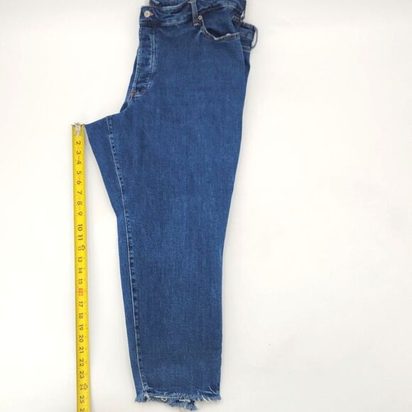 Old Navy Jeans High Rise OG Straight Size 24 Blue Denim Button Fly Western Norm - Picture 6 of 7